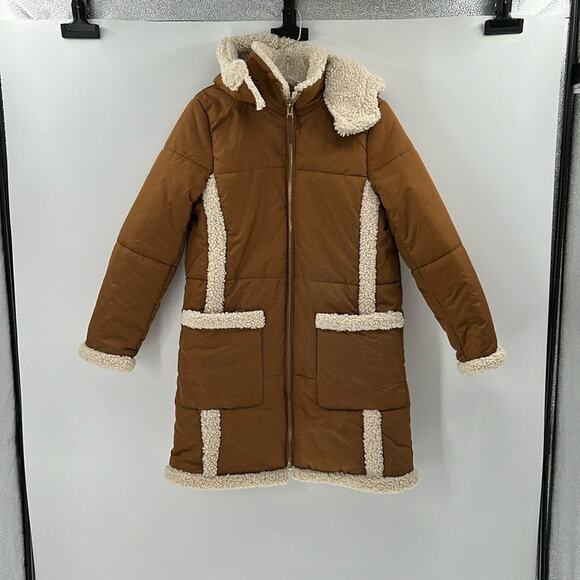 J. Crew Women's Signature Primaloft Puffer Jacket - Tan/Sherpa - XS - Picture 1 of 9